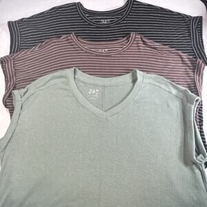 Maurices 24/7 Short Sleeve T-shirts Plus Size 1X - Lot of 3